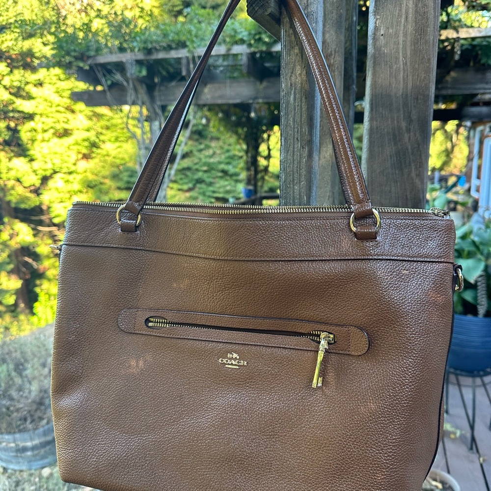Coach Brown Leather Shoulder Bag